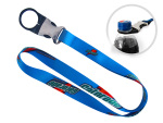 Lanyard with buckle with bottle holder